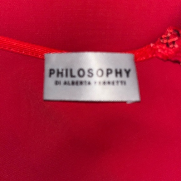 Philosophy Di Alberta Ferretti Red Bodycon Cocktail Dress - Picture 8 of 13